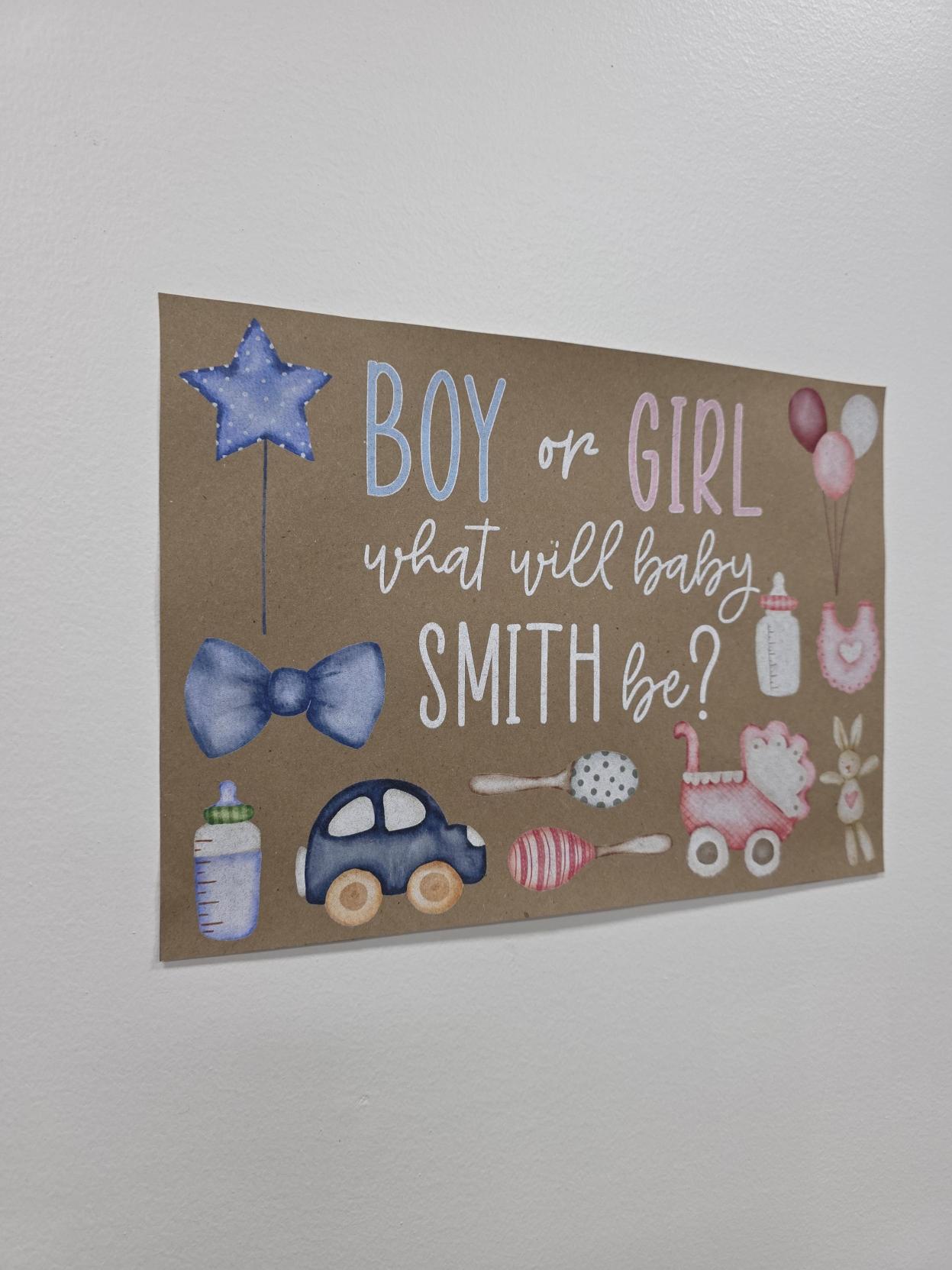 Custom Paper Banner | Welcome Baby