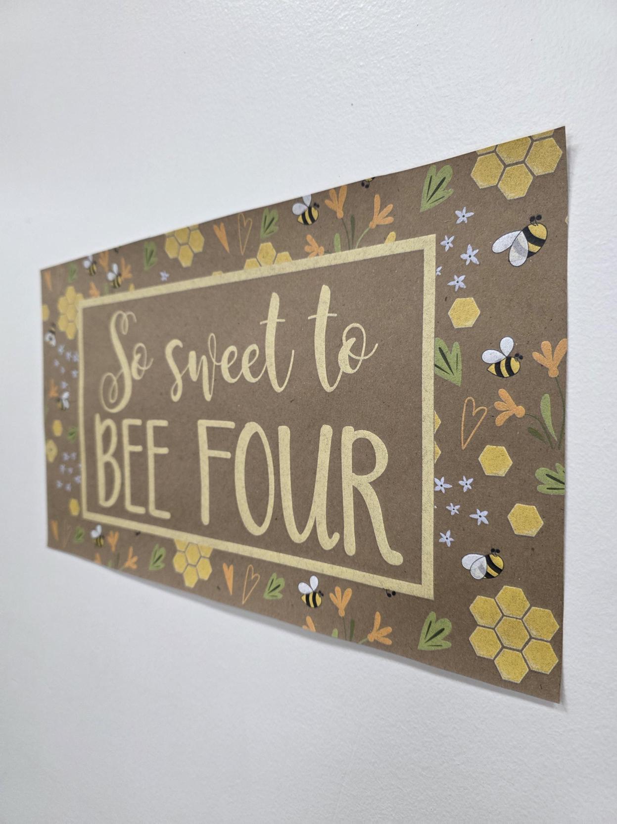 Custom Paper Banner | So Sweet to BEE