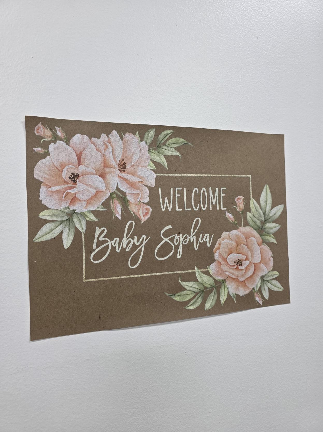 Custom Paper Banner | Welcome Baby