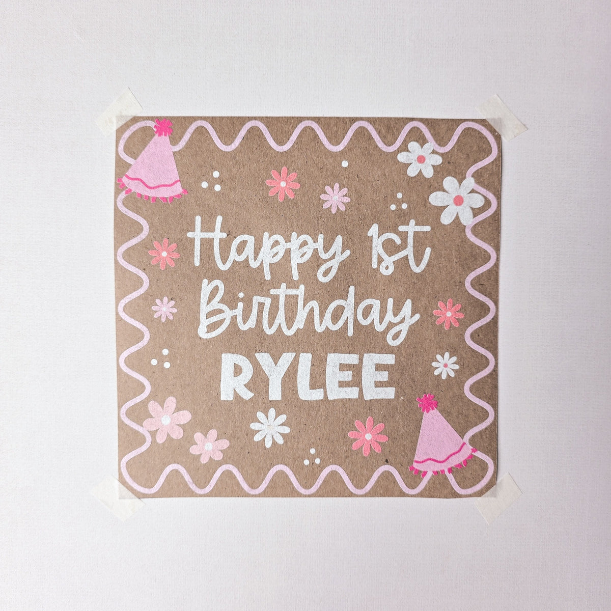 Custom Paper Banner | Beary First Birthday