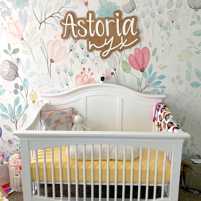 The Astoria Nyx layered personalized wood name sign