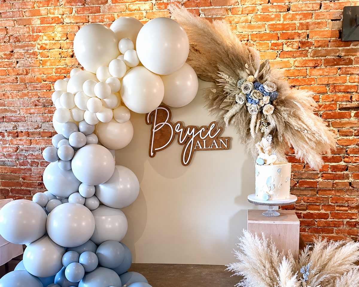 The Bryce Alan layered personalized wood name sign