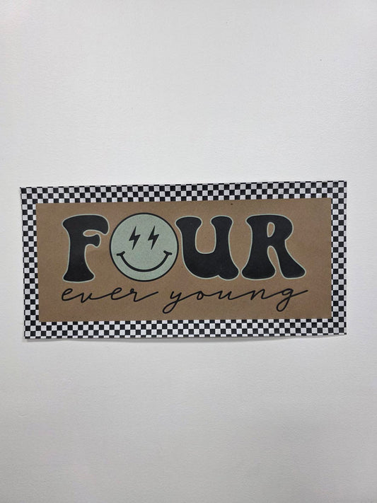 Custom Paper Banner | Four Ever Young