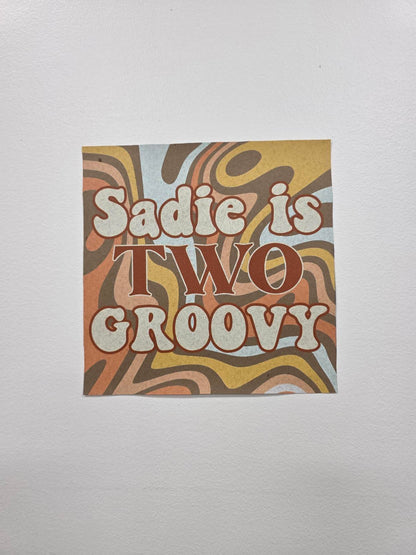 Custom Paper Banner | Two Groovy