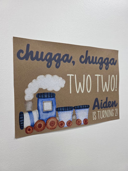 Custom Paper Banner | Chugga, Chugga Two Two