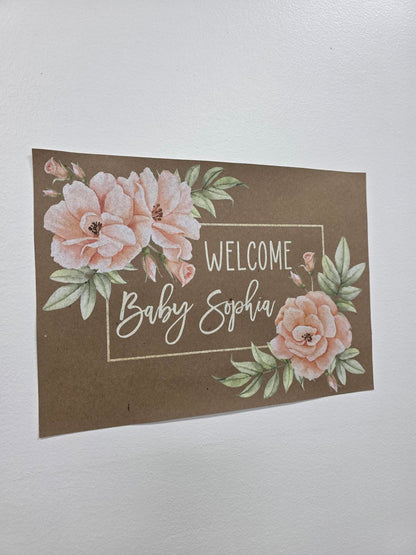 Custom Paper Banner | Welcome Baby
