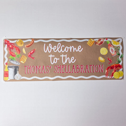 Custom Paper Banner | Crawfish Boil
