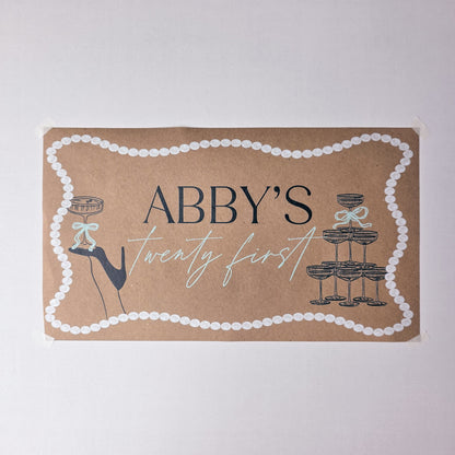 Custom Paper Banner | Crawfish Boil