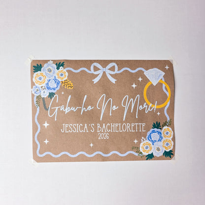 Custom Paper Banner | Tea With The Bride