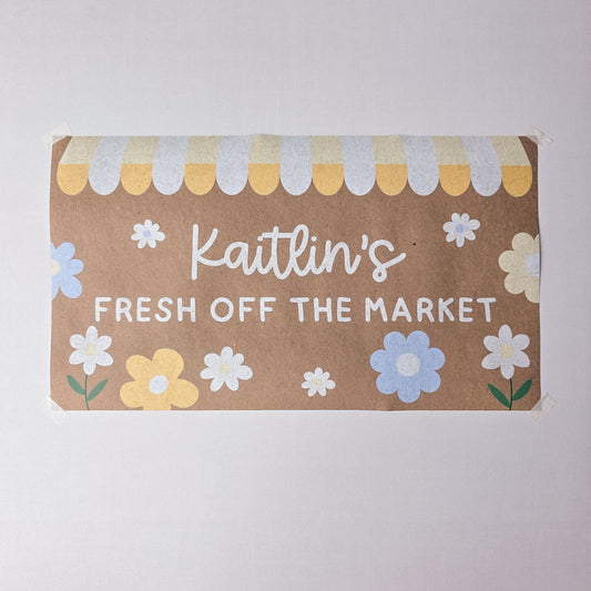 Custom Paper Banner | Fresh Off The Market