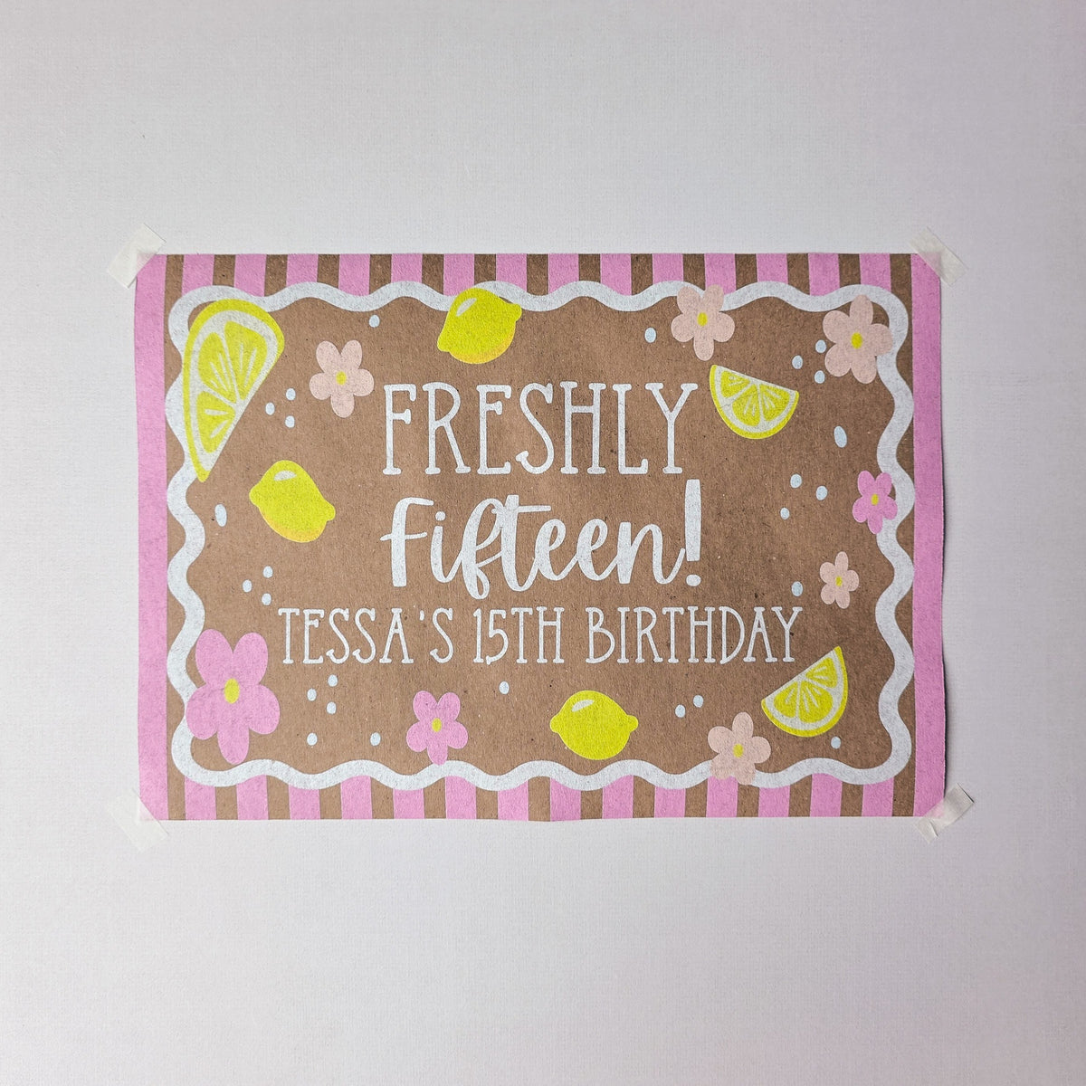 Custom Paper Banner | First Trip Around The Sun