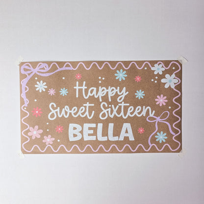 Custom Paper Banner | First Trip Around The Sun