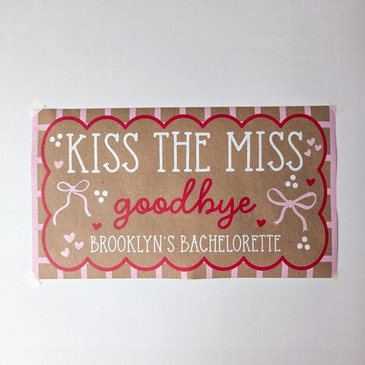 Custom Paper Banner | Pour Some Fun