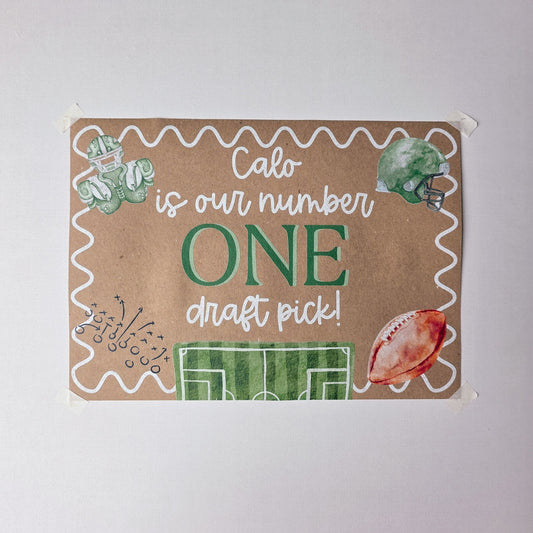 Custom Paper Banner | Number One Draft Pick