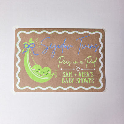 Custom Paper Banner | Peas In A Pod