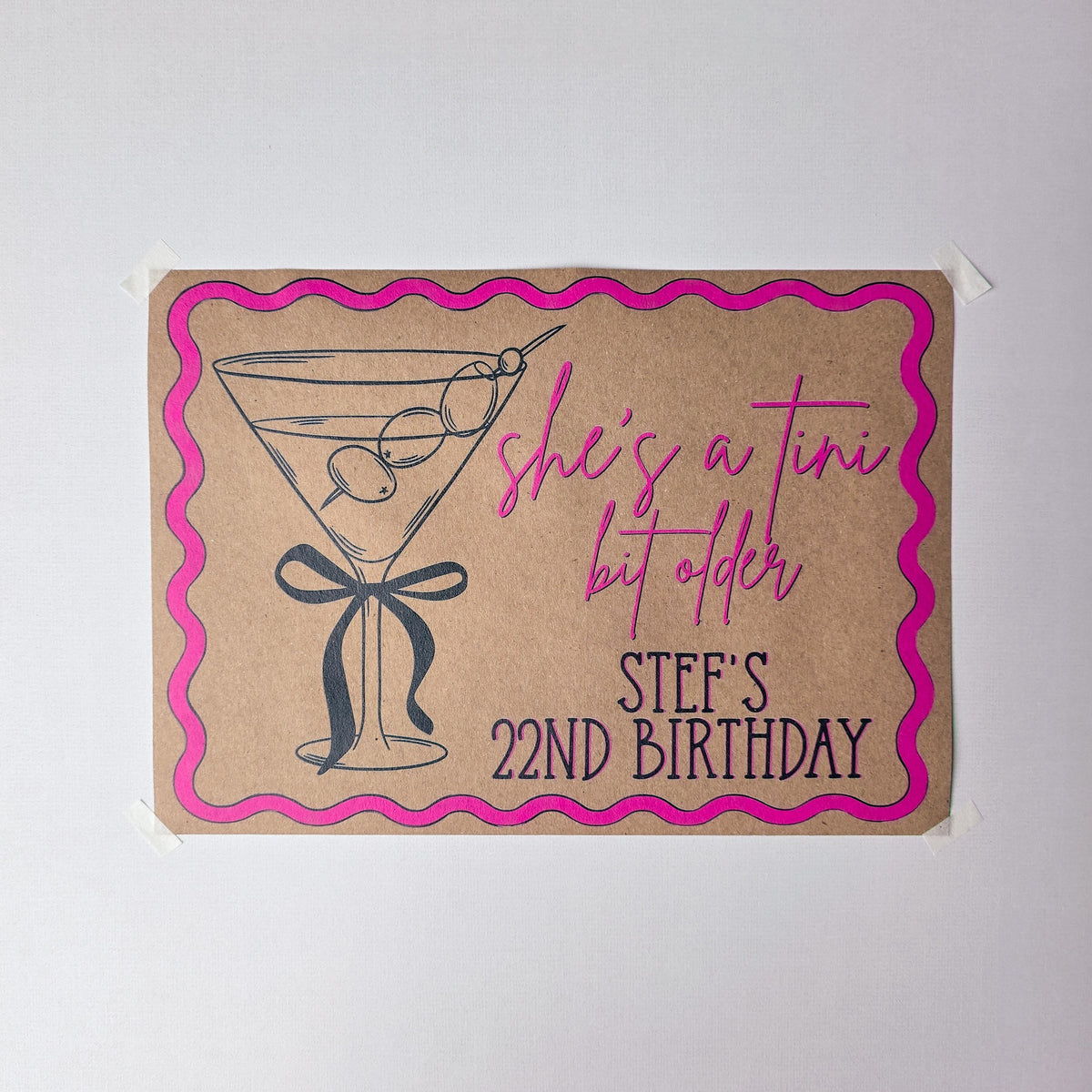 Custom Paper Banner | Weenies & Tinis
