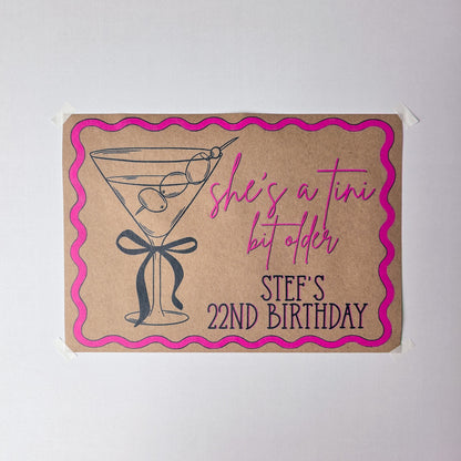 Custom Paper Banner | Weenies & Tinis