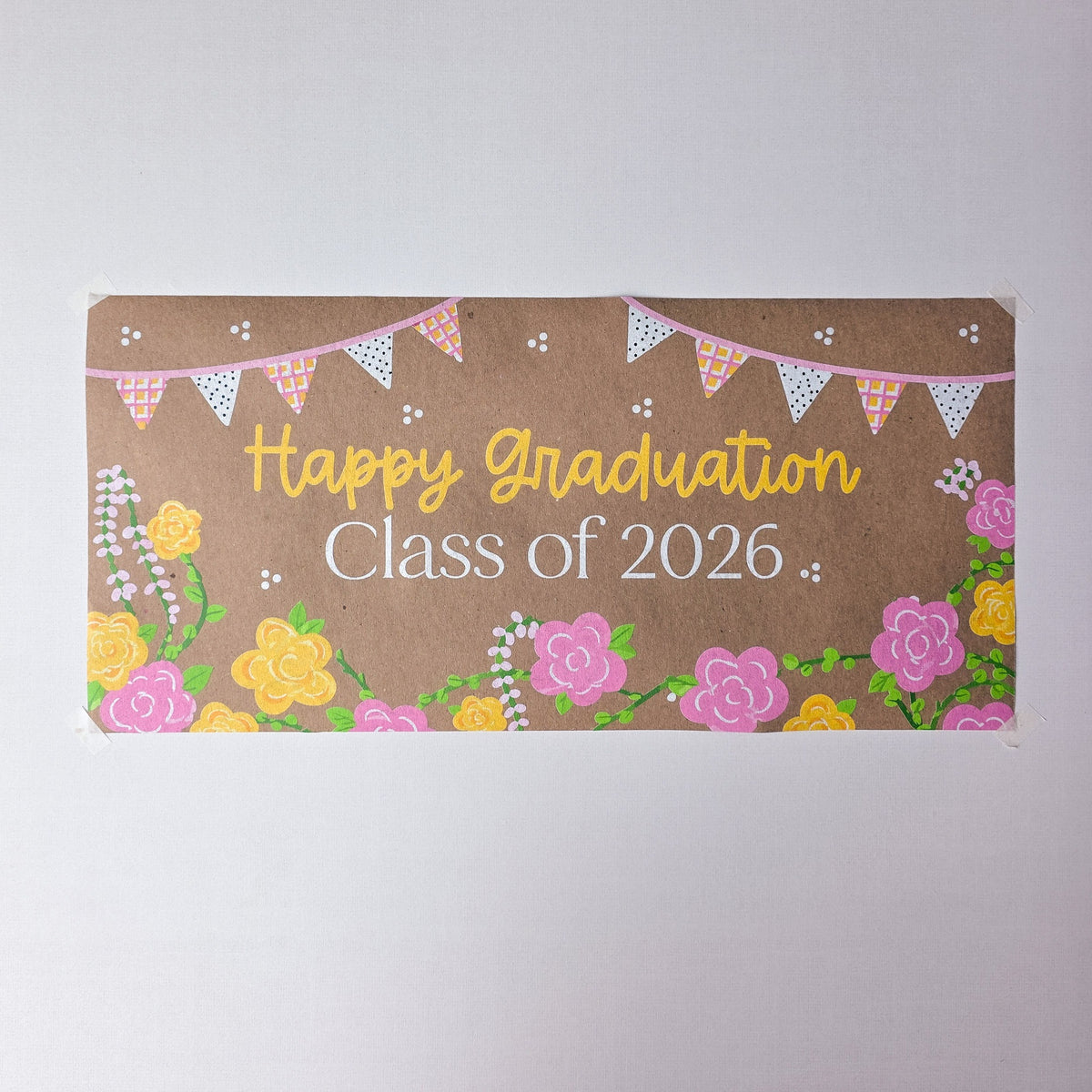 Custom Paper Banner | Girly Graduation